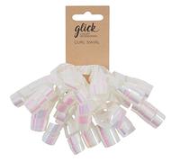Glick Luxury Curl Swirl Bow White, for Gift Wrapping and Arts & Crafts, White