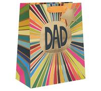 Glick Luxury Father's Day Large Gift Bag for Dad, Birthday, Multi-Coloured, 260 x 315 x 135mm
