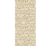 Glick Luxury Four Sheets Kraft Red White Christmas Tissue Paper Wrap, TPX70