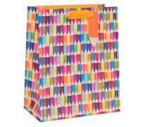 Glick Luxury Gift Bag, Thank You Teacher, Pencils Thank You Design, 26 x 31.5 x 13.5 cm, Multicoloured