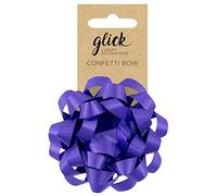 Glick Luxury Gift Bow, Violet Gift Accessory for use in Wrapping, Stick on Violet Bow