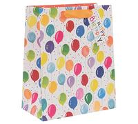 Glick Luxury Large Gift Bag, Birthday Balloons Bag, Unisex Bag, 260x315x135mm, Multi-Coloured