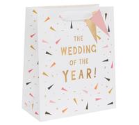 Glick Luxury Large Gift Bag, Wedding of the Year Bag, Recyclable, 260 x 315 x 135mm, Multi-Coloured