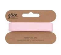 Glick Luxury Light Pink Gros Grain Ribbon 3 Metres in Length, for Gift Wrapping and Other Arts & Crafts, 1.6 cm x 3 metres