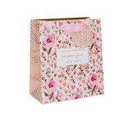 Glick Luxury Medium Gift Bag, for Someone Special, with Love Hearts & Flowers, 200x225x100mm, Multi-Coloured