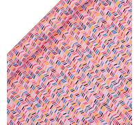 Glick Luxury Roll Wrap, Dashes Happy Birthday Wrapping Paper, 4 metres x 70 cm, Pink