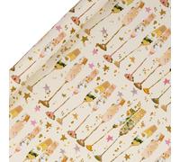 Glick Luxury Roll Wrap, Flutes, Wrapping Paper 4 metres x 70 cms, Suitable for Birthdays, Wedding, Engagement, Anniversary & Other Celebrations
