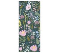 Glick Luxury Tissue Paper, Flowering Floral Pattern, Dark Green with Pink and Yellow Flowers, 50 x 75 cm, 4 Large Sheets, Gift Wrapping