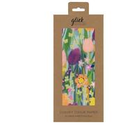 Glick Luxury Tissue Paper, Tulip Meadow Floral Design, Gift Wrapping, 4 Large Sheets, 50 x 75 cm