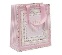 Glick Medium Gift Bag - Baby Bloom Girl - New Baby Gift Bag - 200 x 225 x 100mm