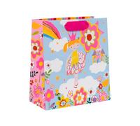 Glick Medium Gift Bag, Fairy Princess, 225 x 200 x 100 mm, Luxury Recyclable Bag for Birthdays & Celebrations