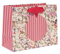 Glick Medium Landscape Gift Bag - Floral Confetti Design - 225 x 175 x 100mm, M