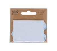 Glick Pack of 4 Plain Baby Blue Gift Tags to Accessorise Your Gifts Beautifully, Gift Tags, 7 x 5 cms