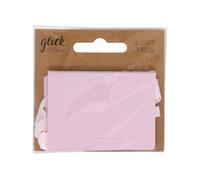 Glick Pack of 4 Plain Baby Pink Gift Tags to Accessorise Your Gifts Beautifully, Gift Tags, 7 x 5 cms
