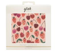 Glick Party Napkins - Cherry Strawbs - 33 x 33cm - Pack of 20