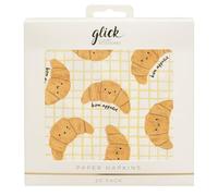 Glick Party Napkins - Croissants - 33 x 33cm - Pack of 20, M