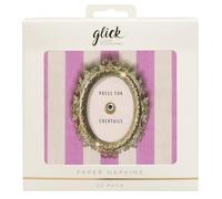 Glick Party Napkins - Press for Cocktails - 33 x 33cm - Pack of 20, M