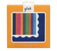 Glick Party Napkins - Vibe Stripe - 33 x 33cm - Pack of 20, M