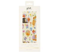 Glick Patterned Tissue Paper - Guinea Pig Party - 500 x 750mm - 4 Sheets, M