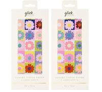 Glick Patterned Tissue Paper - Petal Pop - 500 x 750mm - 4 Sheets (Pack of 2)