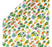 Glick - Planty Pals Wrapping Paper Roll, for Birthdays and Other Celebrations, Gift Wrapping, Arts & Crafts, 4 metres x 70 cm, Green