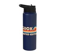 Glick Retro 70s 80s Sunset Stripe Stainless Steel Insulated Water Bottle