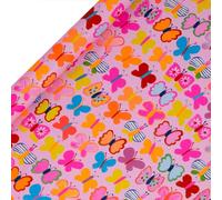 Glick Roll Wrap, Flutterbies, Wrapping Paper 2 metres x 70 cms, Suitable for Birthdays & Other Celebrations