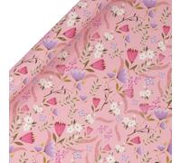 Glick Roll Wrap, Posies and Petals, Wrapping Paper 4 metres x 70 cms, Suitable for Birthdays & Other Celebrations