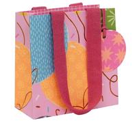 Glick Small Gift Bag - Big Balloons Pink Design - 140 x 140 x 60mm, M