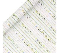 Glick - Wildflower Wedding Wrapping Paper Roll, Wedding Day Congratulations, Gift Wrapping, Arts & Crafts, 4 metres x 70 cm, Multi-Coloured