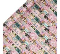 Glick - York Place Wrapping Paper Roll, for Birthdays and Other Celebrations, Gift Wrapping, Arts & Crafts, 4 metres x 70 cm, Multi-Coloured
