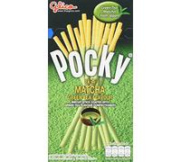 Glico Pocky Matcha Green Tea Cream Covered Biscuit 12 Sticks (Pack of 10, Total 120)