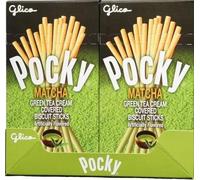 Glico Pocky Matcha Green Tea Flavour 39 G. (Pack of 2) by Glico Pocky