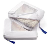 GliCraft 2 Pcs Cashmere Protection Pouch Wool Cotton Sweater Storage Bag Breathable Washable Cotton Bag for Woolen Cashmere Sweaters Storage, Cashmere, Merino Wool, and More