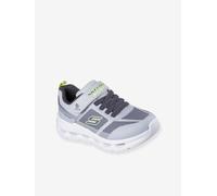 Skechers Boy's S-Lights: Glide-Step Lights Sneaker in Gray/Lime, Size 10.5 | Synthetic/Textile