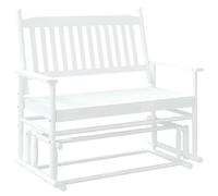 Glider Bench Rocking Bench Outdoor Bench Garden Bench Solid Wood Poplar vidaXL