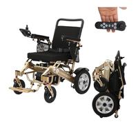 Glider Mobility Explorer Pro Automatic Folding Electric Wheelchair - Dual 300W Motors, 24V 12Ah Battery, 17-Mile Range, 4mph, 150kg Capacity, Lightweight, Airline Approved Powerchair (Champagne Gold)
