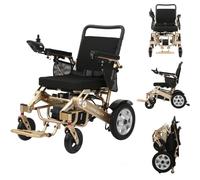 Glider Mobility ExplorerXL Lightweight Folding Electric Wheelchair - Dual 300W Motors, 24V 12Ah Lithium Battery, 17-Mile Range, 8km/h Speed, 150kg Capacity, Airline Approved, Portable Powerchair