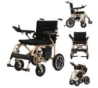 Glider Mobility Nova Lite Lightweight Folding Electric Wheelchair - Dual 250W Motors, 24V 10Ah Lithium Battery, 14-Mile Range, 8km/h Speed, 120kg Capacity, Airline Approved, Portable Powerchair