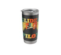 Glider Pilot Retro Plane Glider Airplane Sailplane Gliding Stainless Steel Insulated Tumbler