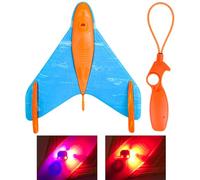 Glider Planes for Kids | Fun Interactive Catapult Planes Toys with Sound and Light,Model Aircraft Glider Planes, Backyard Sports Toys Family Game for Outdoor Flying