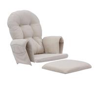 Glider Rocker Replacement Cushions, Velvet Cushions with Side Storage Pocket, Non-Slip & Washable for Glider Rocking Chair