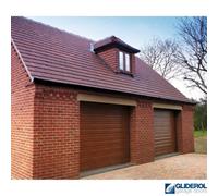 Gliderol Rosewood Insulated Automatic Roller Garage Door 77mm Lath - Opening Width Up To 2300mm X Opening Height Up To 2150mm