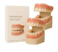 Glidewellpd Premium Denture, Smileasego Premium Dentures, Professional Grade Comfort Cushions for Secure Fit, Dental Care Kit for Daily Use (2pcs)