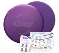 Gliding 9” Sliders for Working Out on Any Floor, 1 Pair Black + 4 Videos