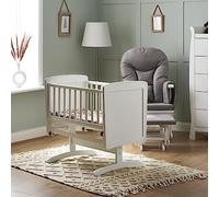 Gliding Crib and Mattress - White