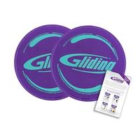 Gliding Discs for Hardwood Floors, Purple, 1 Pair, Authentic Original Discs, Includes 4 Streaming Video Workouts