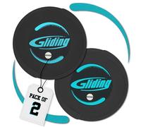 Gliding Discs for Working Out - Black - Sliding Discs for Carpet Floors, 1 Pair, Authentic Original Discs for Full Body Resistance Workout, Includes 4 Streaming Video Workouts - Home Exercise