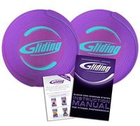 Gliding Discs for Working Out - Exercise Sliders for Carpet Floors 1 Pair, Authentic Workout Sliders Disc for Full Body Resistance Workout, Includes Printed Manual for Fitness Trainers
