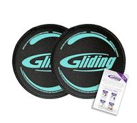 Gliding Discs for Working Out - Exercise Sliders for Hardwood Floors 1 Pair Black, Authentic Workout Sliders Disc for Full Body Resistance Workout, Includes 4 Streaming Video Workouts